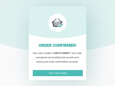 Daily ui 054 54 challenge confirmation daily daily ui dailyui order confirmation ui