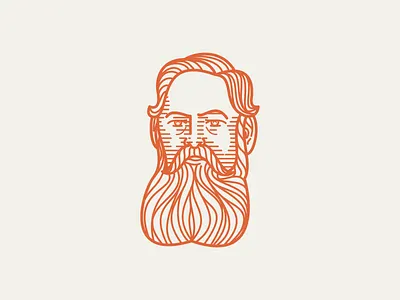 RICHARD BROOKE (1840–1926) • (10/53) engraving icon illustration logo peter voth design vector