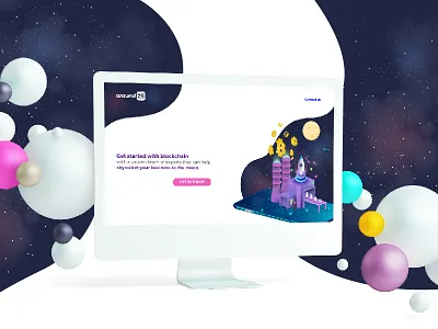 Blockchain design graphic illustration uiux web web design web site