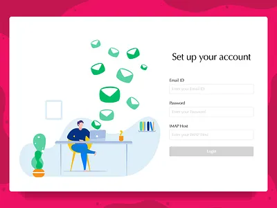 Illustration "Set up account" character graphic graphic design illustration page signup web