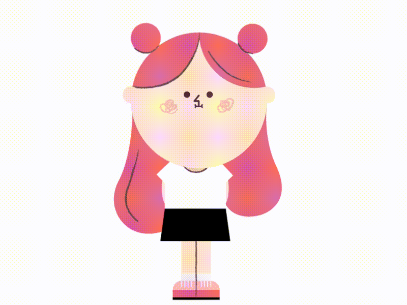 Bubblegirl bubble gum bubblegum character flat design girl illustration vector