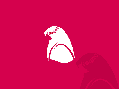 Muslimah Logo Design abstract akhwat arab art business design flower girl illustration islam jilbab logo monogram muslim muslimah muslims peace pink type world
