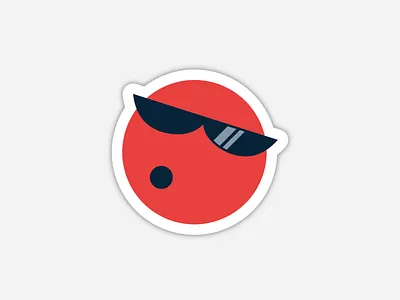 Cool Spot Sticker illustration sticker