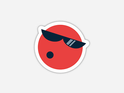 Cool Spot Sticker illustration sticker