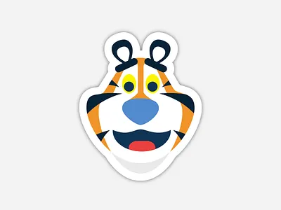 Tony the Tiger Sticker illustration sticker