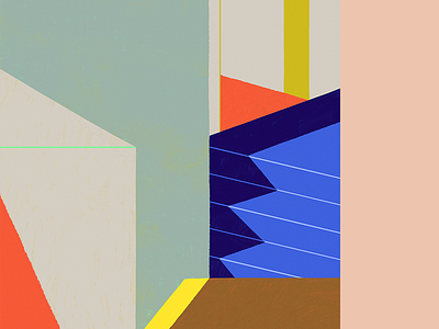 Slowdown architecture composition geometrical illustration shapes spaces