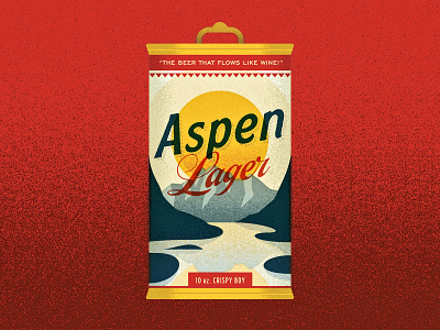 10/31 - Flowing alcohol art aspen beer design flowing illustration illustrator inktober inktober 2018 label mountain river vectober vector