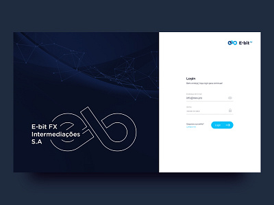 E-bitFX. Login page blockchain coin crypto cryptocurrency dashboard exchange google interface login material ui ux web