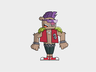 Bebop! 90s bebop cartoon cartoon illustration flat ninja turtles tmnt vector