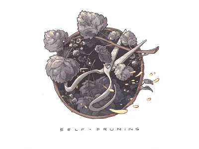 Pruning Shears gardening growth illustration