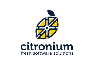 Citronium logotype app design fruit logo logotypedesign software tech