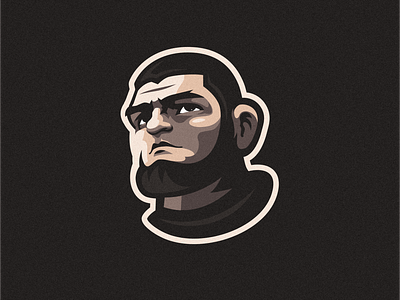 Khabib angry brand character design illustration khabib logo mascot sport