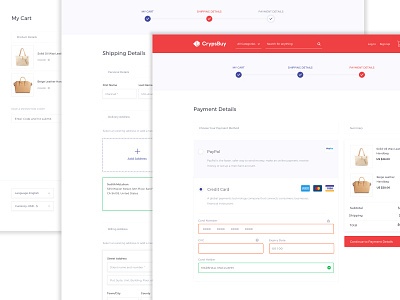 Crypsbuy payment process branding crypto cryptocurrency e commerce ecommerce payment products web webdesign wizard