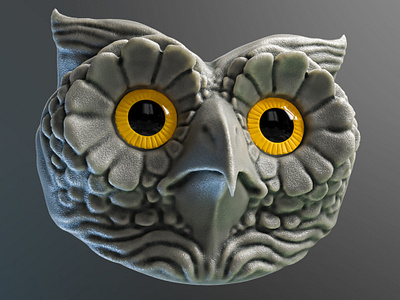 Owl - 3D sculpting 3d sculpting 3dmodeling blender3d owl