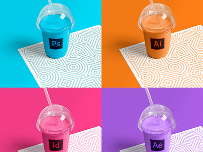 Adobe Smoothie adobe aftereffect art blue branding design icon illustration illustrator indesign logo minimal orange photoshop pink purple typography ui yellow