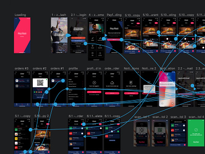 Prototype for a festival app app app concept dark mode dark theme festival ios mobile product qr code