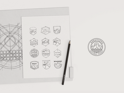 Wenatchee Logo Sketch + Grid branding branding design design designer icon identity logo logogrid logomark logoprocess logosketch logotype logovector mark sketch symbol wenatchee