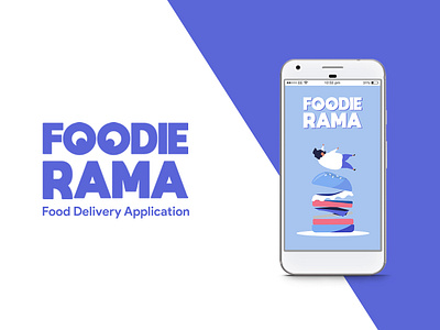 FoodieRama Mobile Application app application application design design graphic design logo mobileapp ui uiux ux