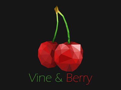 Daily Logo Challenge - Day 17 - Geometric branding cherry dailylogo dailylogochallenge design digital drawing illustration illustrator logo lowpoly lowpolyart vector