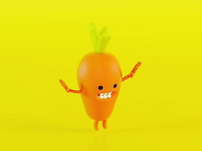 Energy carrot 3d cinema 4d graphic designer vray zbrush