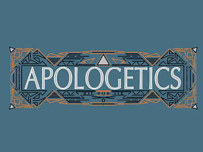 Apologetics Banner bible design logo theology vector