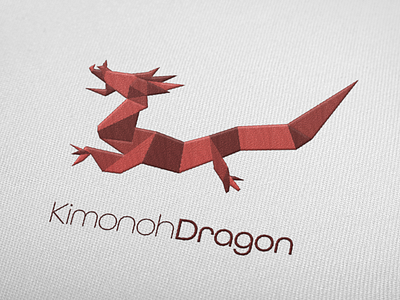 Kimonoh Dragon Logo branding design logo vector