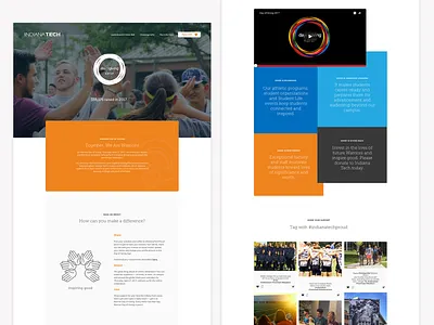 Indiana Tech - Day Of Giving 2017 design higher education typography website website design