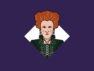"Oh look. Another glorious morning. Makes me sick!" character halloween hocus pocus illustration movies october portrait sanderson witch
