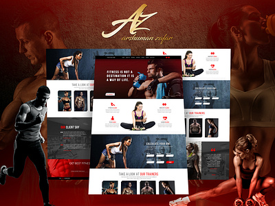 Fitness & gym fitnes ui ux web