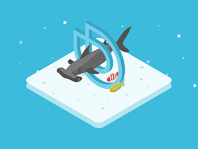 Smooth Hammerhead app branding deepblu design freediving icon illustration scuba sea smooth hammerhead ui