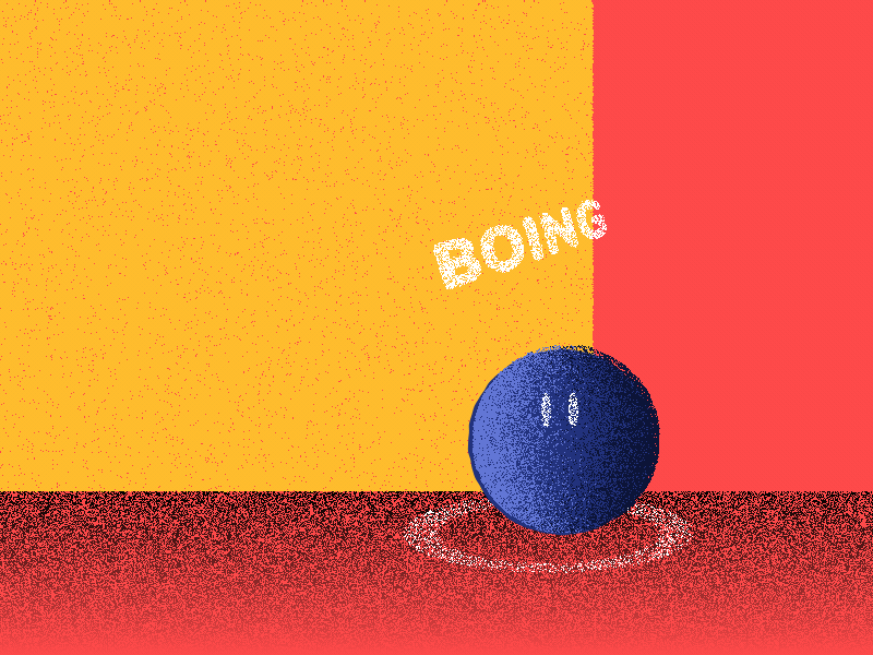 Grain experiment ae after effects animation bounce character design grain illustration motion