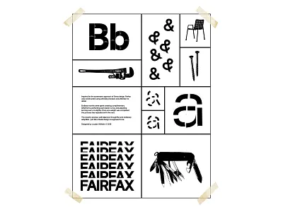 Fairfax Poster futura graphic design helvetica poster poster art poster design swiss design type type design typogaphy