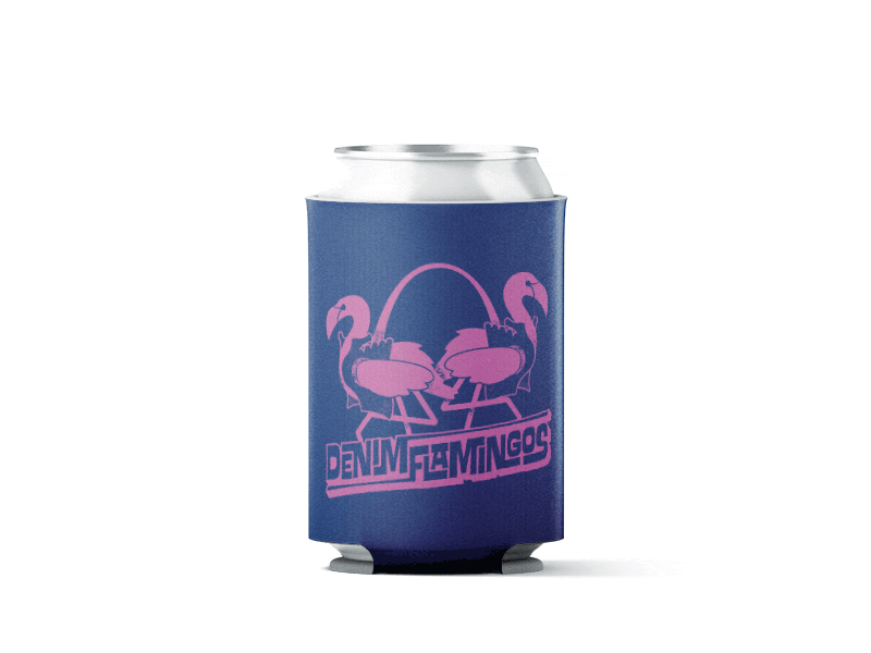 Diet Koozie durham flamingo illustration koozie prolific prolific interactive swag