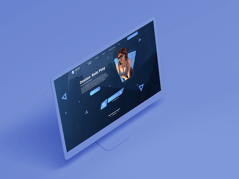 DESTONE RP SITE game site gta samp site site design web web site