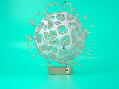 Unknown Stone 3d dynamic material model render simulation