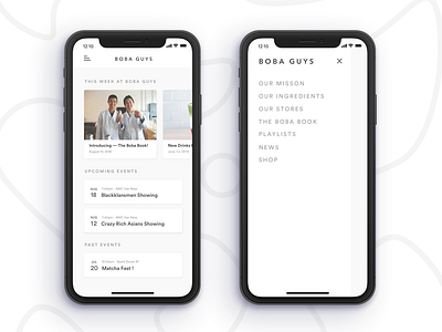 Boba Guys App Concept -- Part 1 boba calendar coffee events food and drink food app ios milk tea mobile app pos product design restaurant app tease ui ux