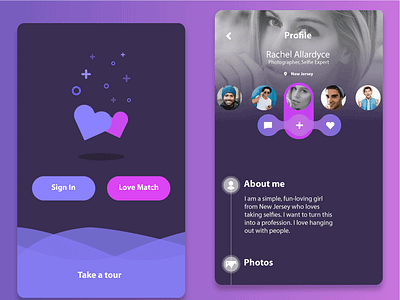 Date App design ui ux