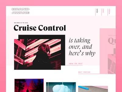 BRAND AWARE fashion fashion blog grillitype gtsuper layout typography