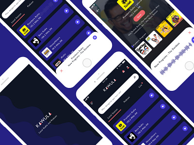 Kawula - Local Radio & Podcast design ios mobile app design podcast podcast app product design radio radio app ui user center design user experience user interface ux