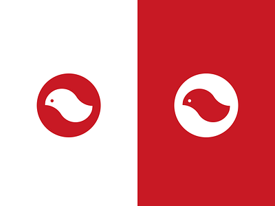 A bird logo boolean operation logo