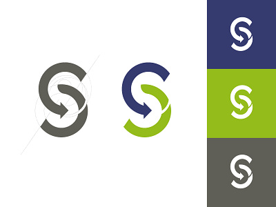 Logo Colors circle earth induction influence s letter seismology