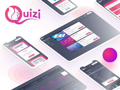 Quizi.io adaptive analytic blockchain crypto cryptocurrency design impl impleum logo marketing poll polls quiz quizzes test uiux uiuxdesign web webseries webservice