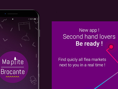 Ma Ptite Brocante / Flea Markets app illustrattion logo responsive ui ux design ux design ux process