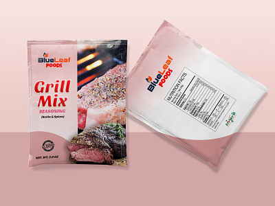 Grill Mix meat mock packagingdesign seasoning spice