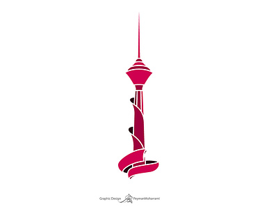 Milad Tower Design abstract adobe art design flat graphic icon illustration illustration agency illustration art illustration design illustrator logo milad tower vector انتظاعی برج برج میلاد میلاد