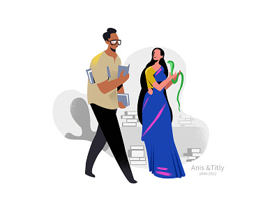 Anis And Titly art characterdesign concept design flat fun illustration