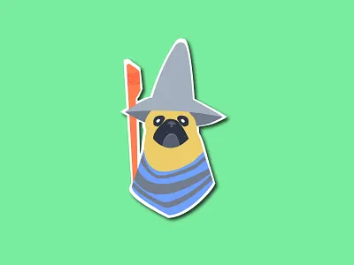 Puglooween !!! design dog illustration illustration art pug sticker stickermule stickers vector art vector artwork