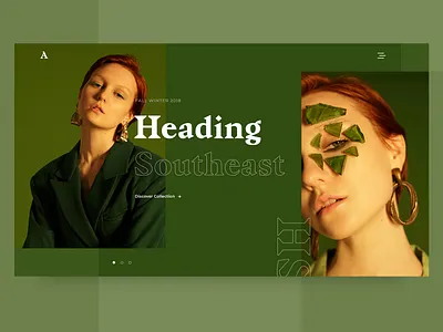 Ui Experience #1 clean design fashion green interface layout minimal slider typogaphy ui ux design web website