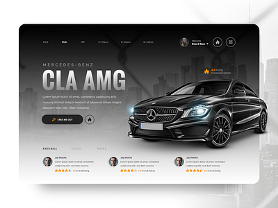 Mercedes-Benz || Web Concept automotive benz car concept design mercedes screendesign ui ux web design