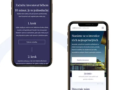 Mobile version of redesign concept for private bank design finance business mobile redesign concept ui ux design